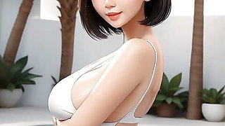 Kiyoko Yamamatse holidays video (Ai model)