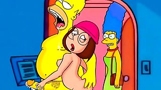 Simpsons and Griffins swingers orgy