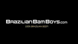 Brazilian bubble butt twink ass fucked hardcore after hot BJ
