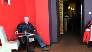 Naughty teen rides grandpa