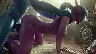 3D Goblin fucks a beauty - cartoon hentai porn