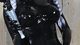 Big Boob Catsuit and a Magic Wand