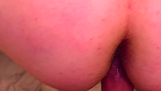 Step Mom Caught Step Son with Boner While Cleaning and Helped Him Cum on Her Big Round Ass