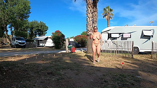 Kinky Couple Games at French Nudist Beach Campsite