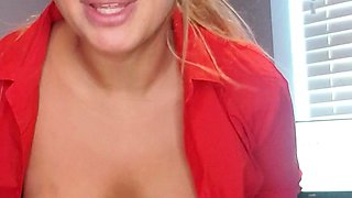 Big boobs milf masturbates with her dildo