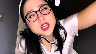 Kimmy Kalani ASMR JOI - Asian Nurse Gets Sperm Sample