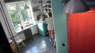 Captivating sweet thing's blowjob action