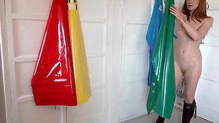 Squirting Pvc Apron Slut