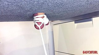 Mistress Tied Balls and Dick and Plays with Them Easycbtgirl