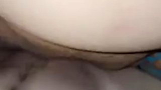 Fat belly bbw fucked by skinny guy on the side of the bed