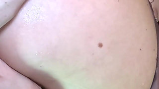 Getting Wet and Messy My Feet with Fake Cum From My Asshole (a Lot of Farting)