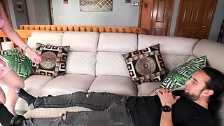 Blonde Bombshell Vanna Rose Seduces Hung Black Stud While