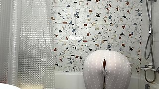 Sex in the Bathroom. My Perfect Wet Boobs. Tear These Pants off Me and Fuck Me Properly. Full Video