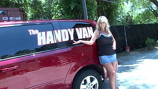 Naughty Alysha The Handy Van: Big Tits, Milf  Blonde Porn
