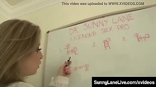 Busty Blonde MILF Sunny Lane Sucks and Rides a Huge Cock Hard