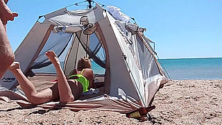 On the Beach, a Stranger Cummed on My Face