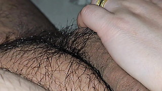 Step mom handjob step son dick without argue anymore
