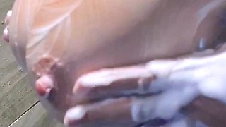 Great Big Boobs On Masturbating Redhead