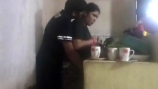 Maid Fucked in the Kitchen (my Wife Almost Found Us Out)