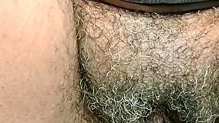 In the Bathroom Shaking My Hairy Pussy