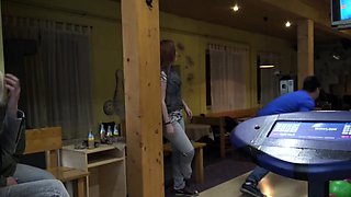 Guy Penetrates Attractive Beauty While Cuckold Plays