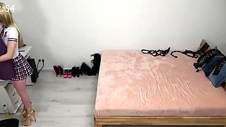 Cute blonde girls at beach hidden cam