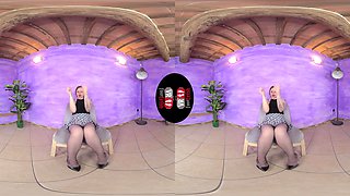 Irresistible Ammalia Pours Some Baby Oil On Her Nyloned Feet - Foot Fetish Virtual Reality POV