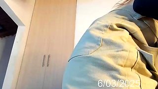 Shemale tranny enjoying solo masturbation