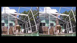 Pawg Milf Nude Underwater & Body Worship - Skinny Dipping Pool Naked Shaved