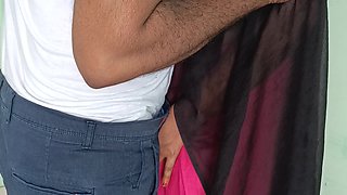 Chennai Appartment Aunty Enjoying Standing Fuck with Step Stepbrother