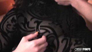 Adorable Kasey Warner at real boobs trailer