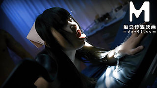 ModelMedia Asia - Defile the nurse's pure white uniform with semen
