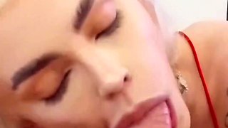 Inked Blonde Latina Chick Sucks a Dick, Polishes It With Her Big Jugs & Gets Doggy-fucked At Casting