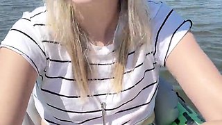 Blonde emo amateur solo masturbation