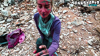 Cum on Face Public Blowjob Leads to Messy Facial