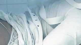 Slutty milf seduced by two cocks to suck