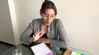 Your Spanish Teacher Gets Horny During The Class