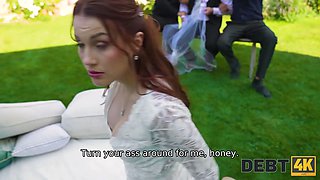 Debt4k. collecting the brides vulva