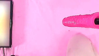 Fucking Machine and Magic Wand Vibrator Masturbation with Essex Girl Lisa