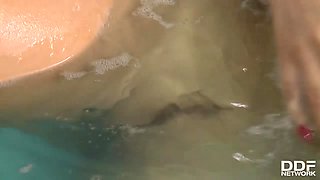 Busty Goddess in her Bath