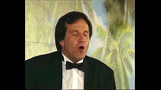 Two Big Cocks for a Brunette Whore