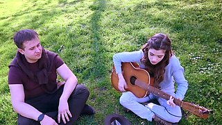 Perfect brunette teen gives a masterful POV blowjob