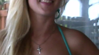 Lexi Lee Rubs One Out on Our Beach Porch