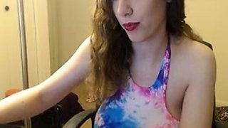 Sexy french milf webcam masturbation and cum in mouth