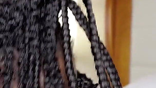 Petite Ebony Slut Fucked by Tatted Hood Dude