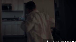 Cute redhead babe Aliya Brynn seduced her professor with her small tits