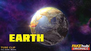 Fakehub - faux cab john cryogenically defrosted to fuck wonderful female space adventurer with Big Tits in her bootie and give her a huge facial cumshot