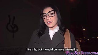 Pickedup glasses bae cockriding stranger