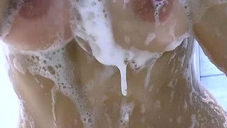 Big boobs milf masturbates with her dildo