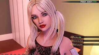 Cartoon sex adventures with a hot babe and a gyno fetish